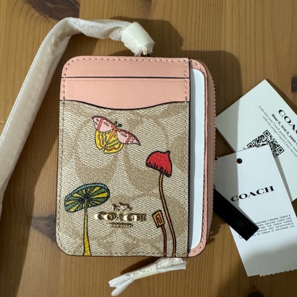 🌸 Coach X Observed By Us Zip Card Case In Signature Canvas - Picture 1 of 5
